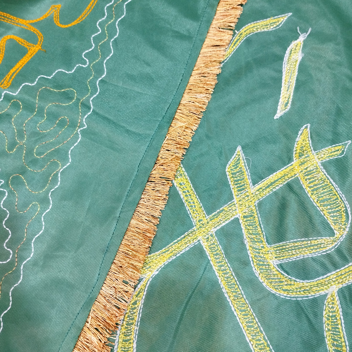 سفره صلوات مدل چهارده معصوم طرح مخمل گلدوزی کد 200-140