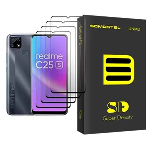 Somastel SD Glass MIX004 Screen Protector For Realme C25s Pack Of 4