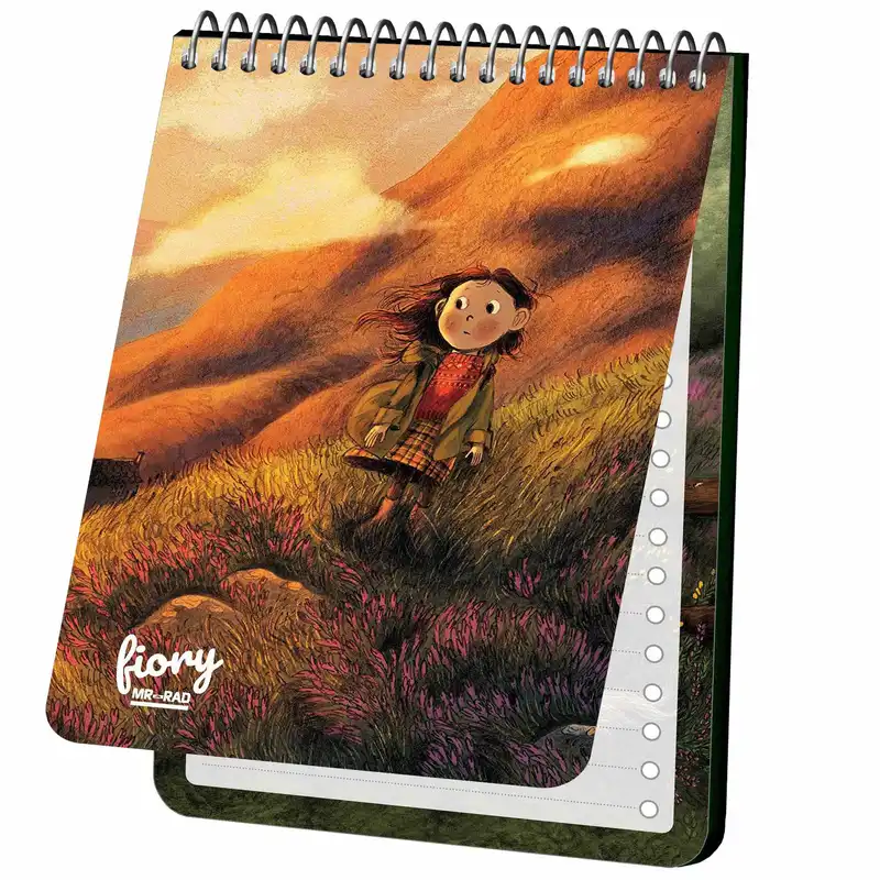 دفترچه یادداشت مستر راد طرح پرنسس مارگارت و اسپارکل مدل cheeck box کد fiory 1823 sparkel