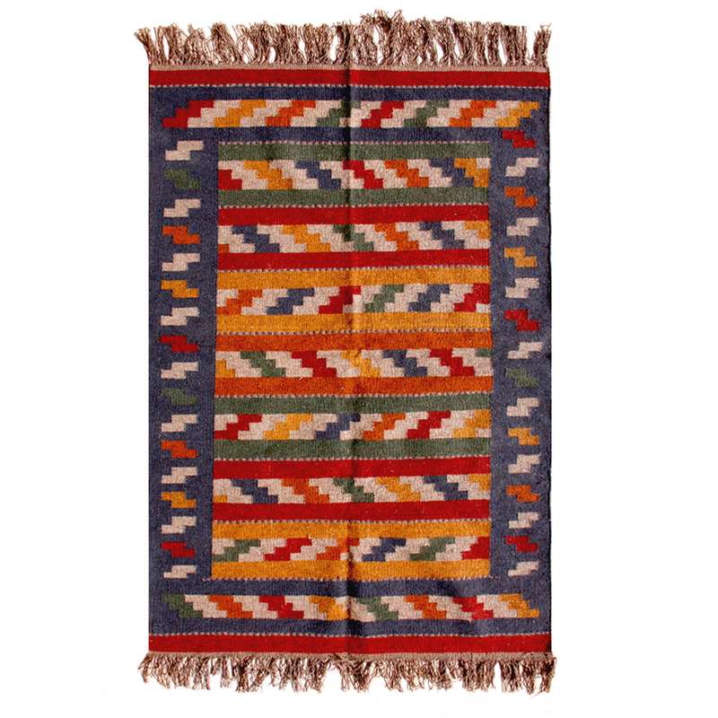 گلیم دستبافت دو و نیم متری مدل قشقایی کد GH00038