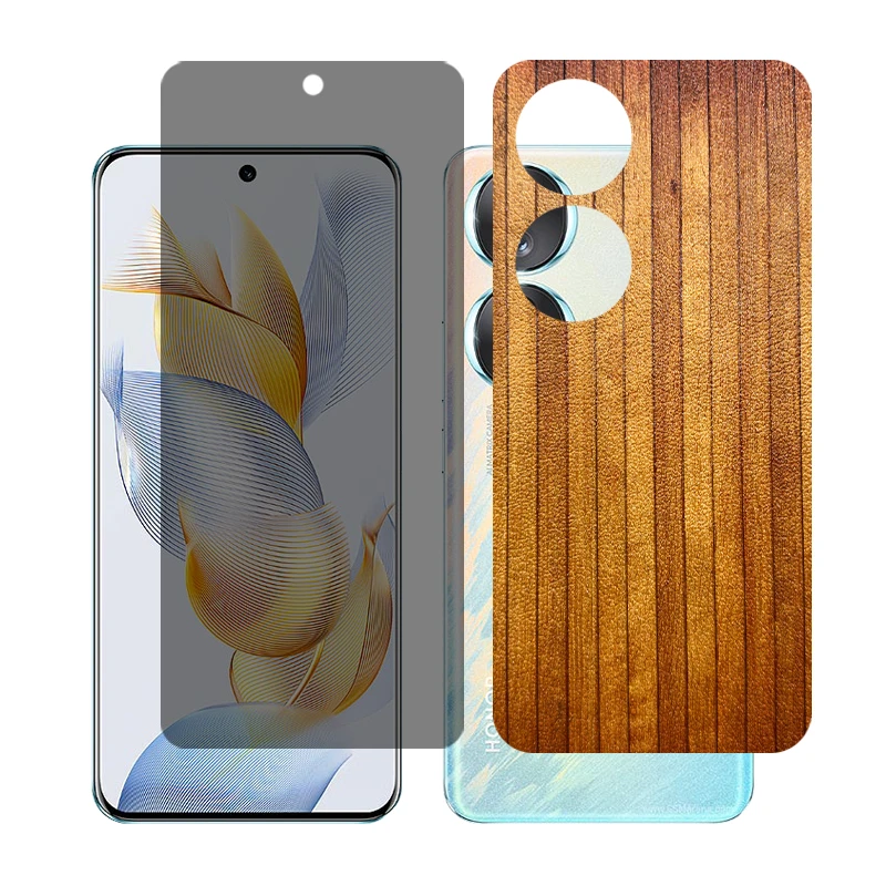 محافظ صفحه نمایش حریم شخصی گلس مدل Together مناسب برای گوشی موبایل آنر 90 به همراه برچسب پوششی پشت گوشی