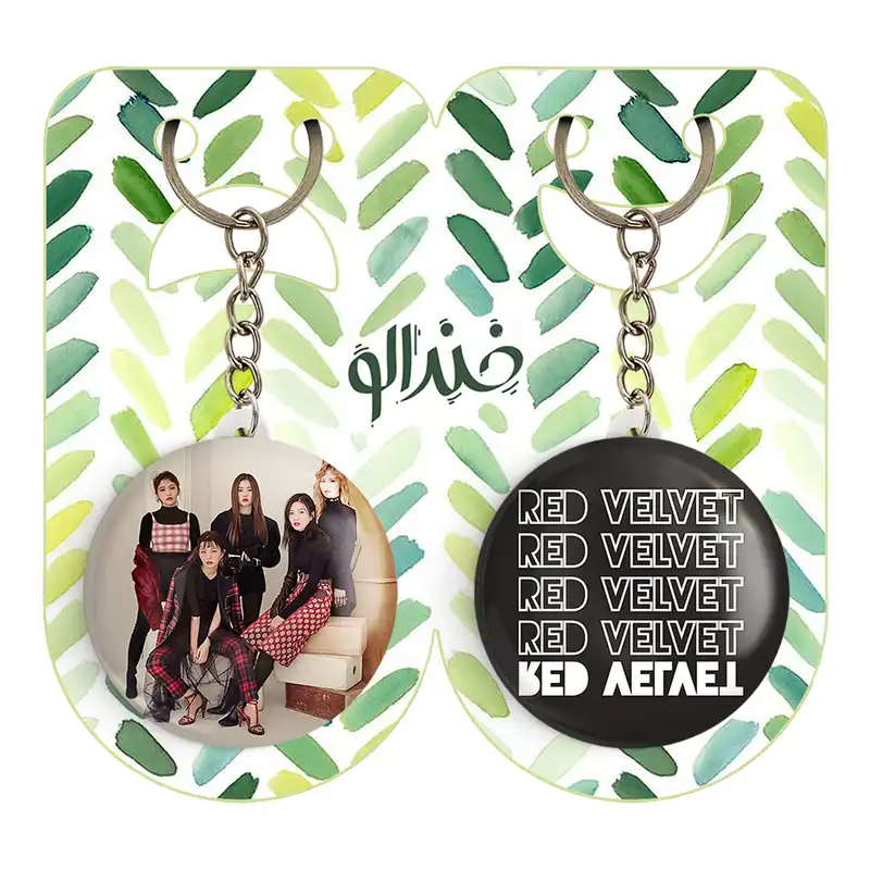 جاکلیدی خندالو مدل گروه رد ولوت Red Velvet کد 1968719693 مجموعه 2 عددی