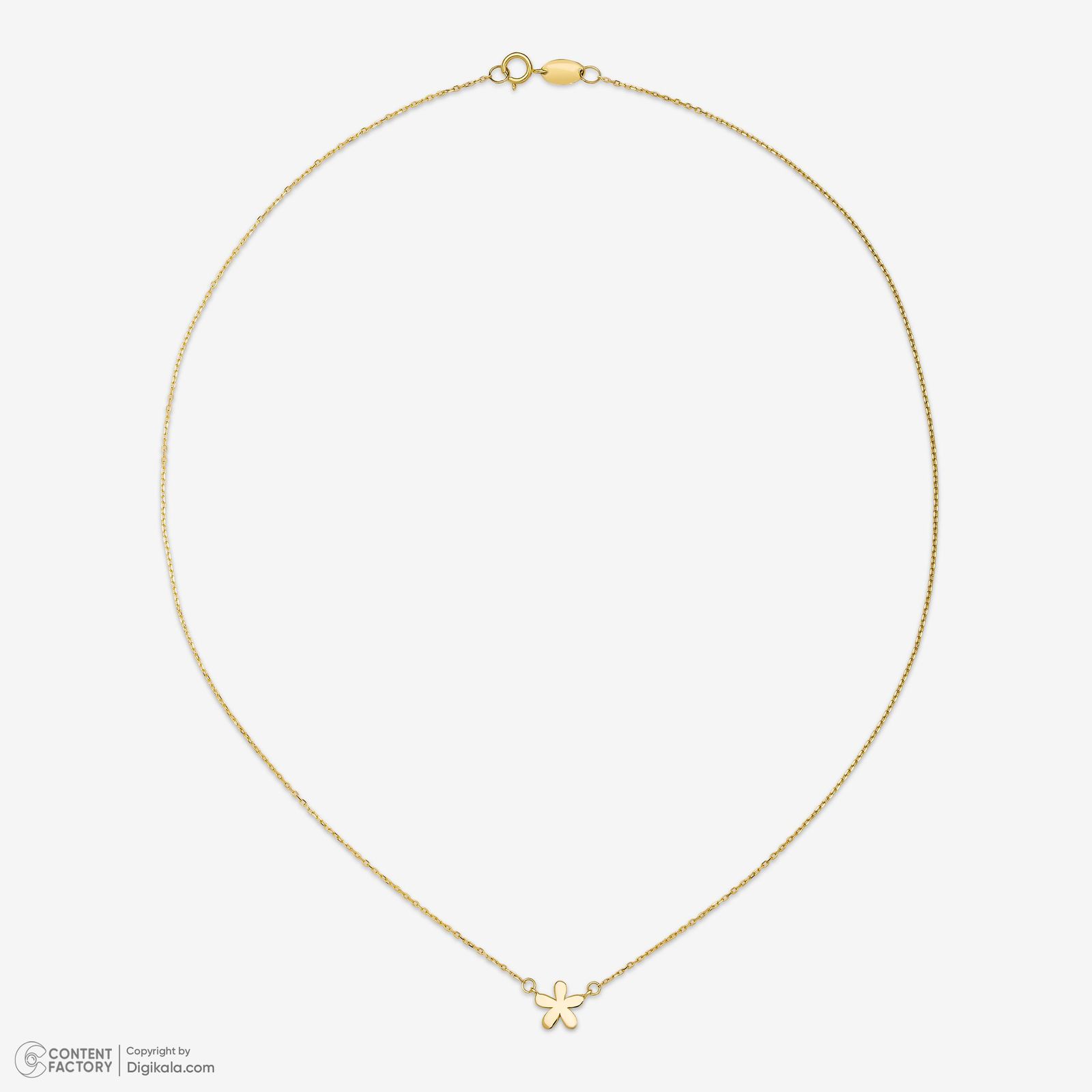 گردنبند طلا 18 عیار زنانه با زنجیر حلقهای (فلامینگو) روبی آرت گالری مدل 330042 - - 8