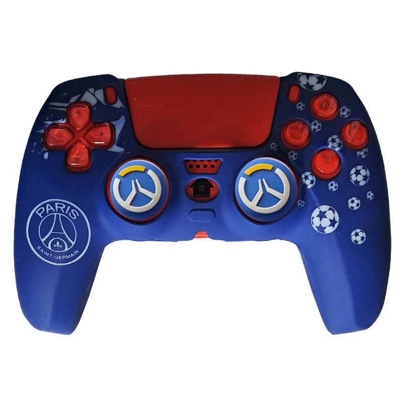 محافظ دسته بازی پلی استیشن 5 طرح پاری سن ژرمن مدل Paris PS5246 به همراه روکش آنالوگ 