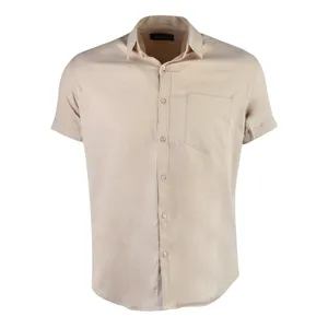 پیراهن آستین کوتاه یقه برگردان مردانه مدل MDSS-CH2995