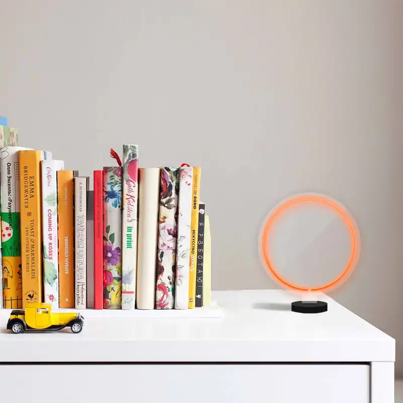 چراغ رومیزی ریموت دار مدل CIRCLE-GL_ORG-GLASS