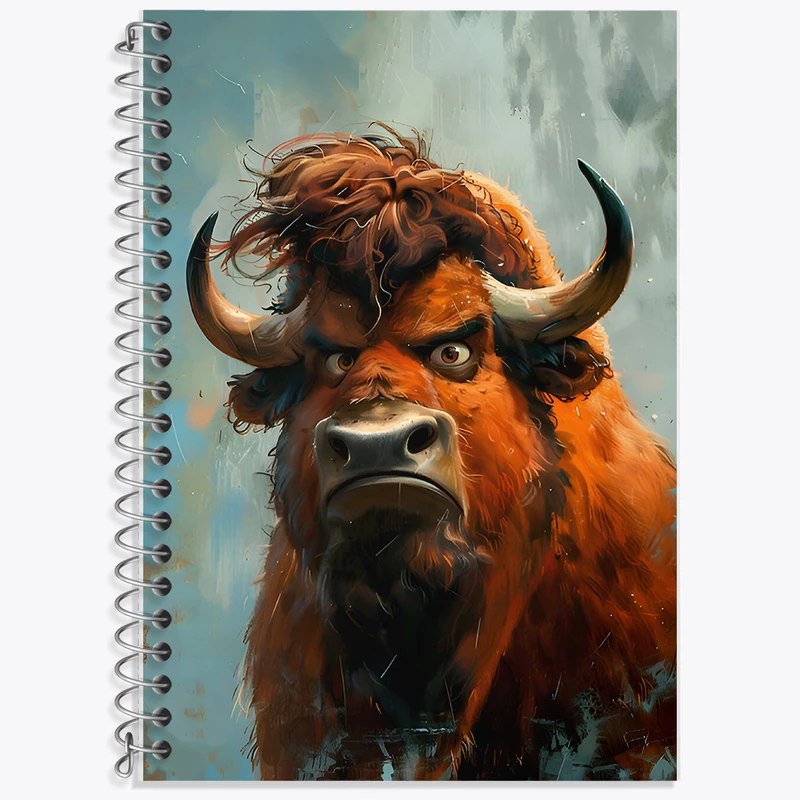 دفتر نت موسیقی 50 برگ خندالو طرح گاومیش عصبانی کد F6571