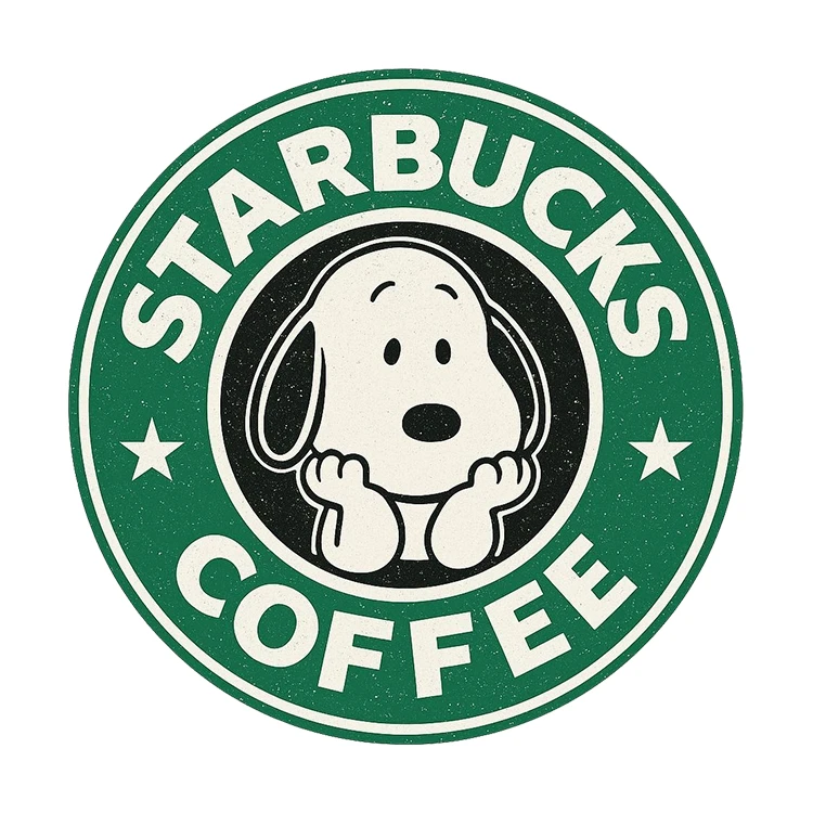 استیکر پارچه و لباس پاد آفرین مدل کارتونی کیوت اسنوپی بامزه کد S5030