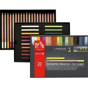 پاستل گچی ۲۰ رنگ کارن داش مدل پاستل ۲۰ + ۲۰ منظره 