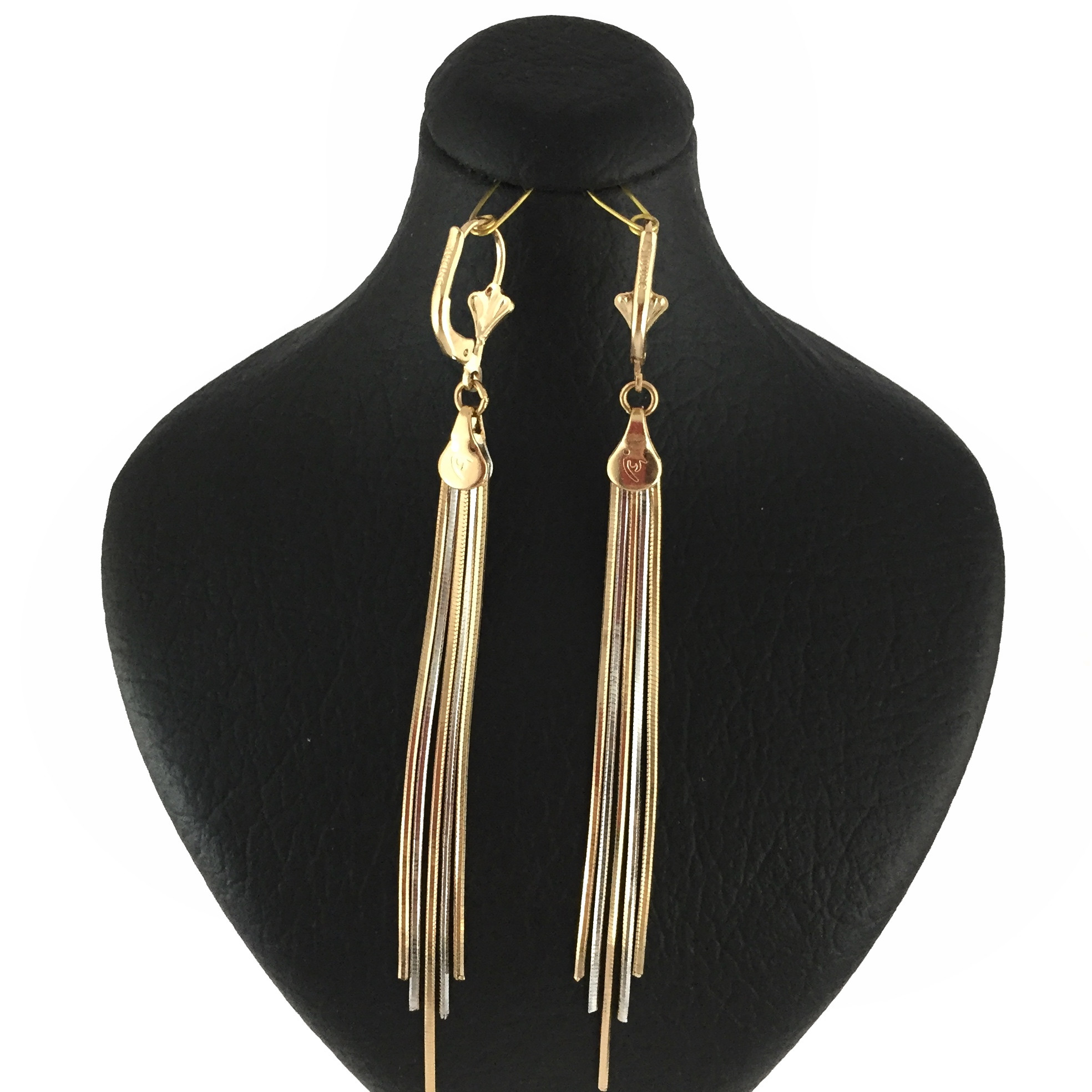 گوشواره زنانه ژوپینگ مدل رشته ای