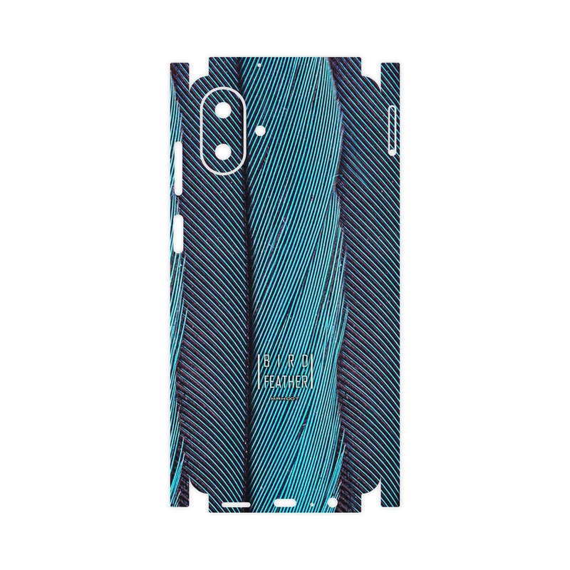 برچسب پوششی ماهوت مدل Turquoise feathers-FullSkin مناسب برای گوشی موبایل سامسونگ Galaxy A07