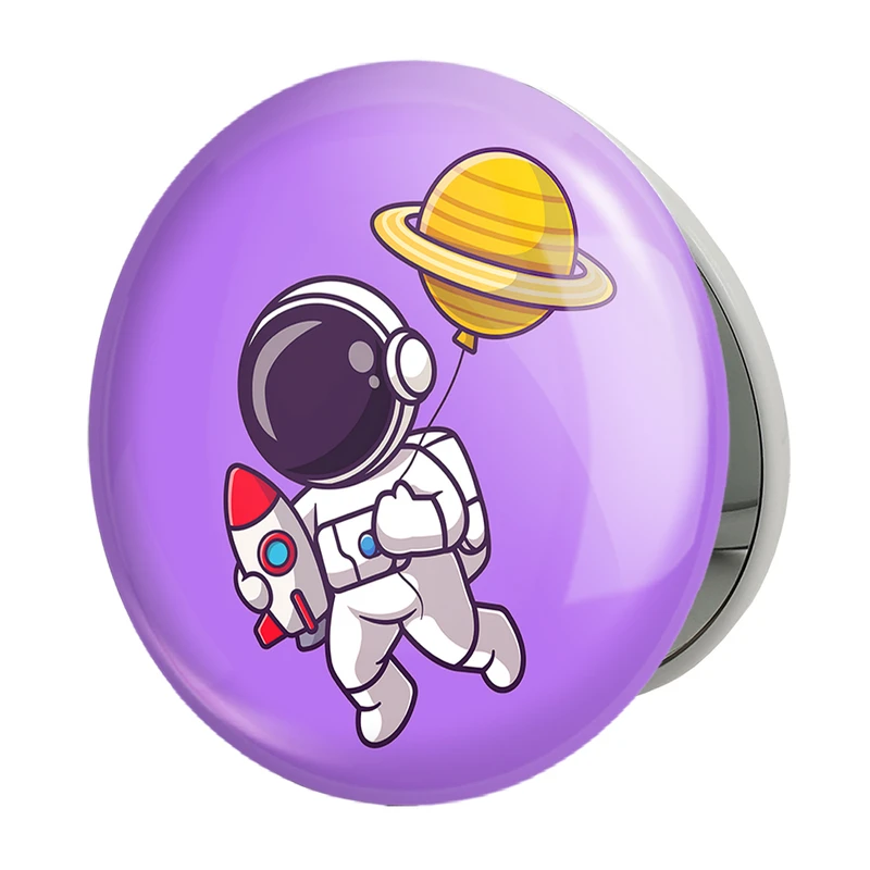 آینه جیبی خندالو طرح فضانورد مدل تاشو کد 25090 