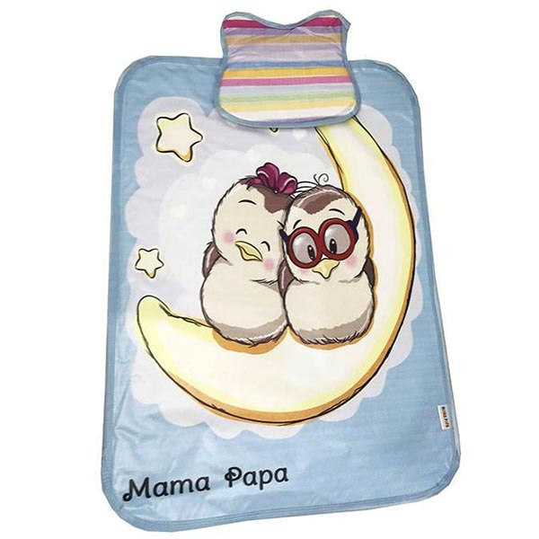 زیرانداز تعویض نوزاد ماما پاپا طرح پرنده ماه سوار کد 221