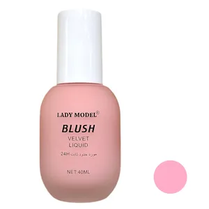 رژگونه مایع مخملی لیدی مدل مدل لایت شماره 01