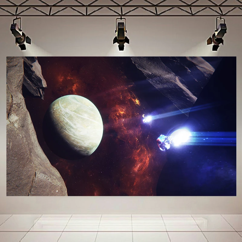 پوستر طرح کهکشان و ستارگان مدل نورهای کیهانی کد AR3300