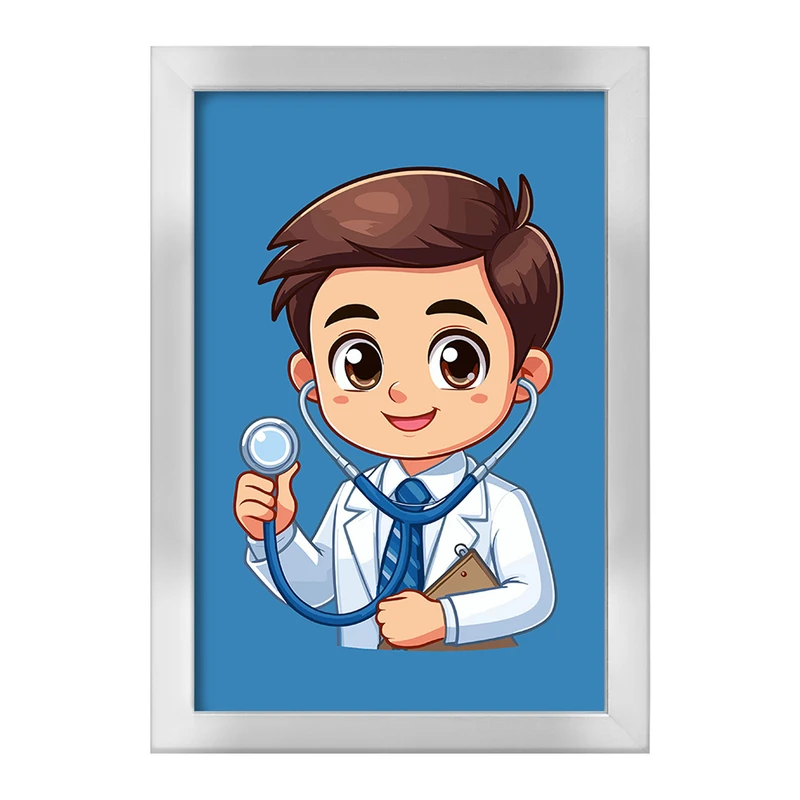 تابلو خندالو طرح پزشک و پرستار کودکانه کد 36491