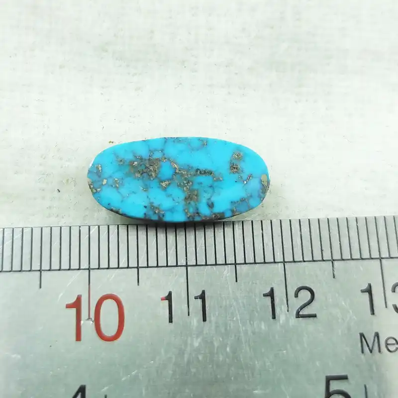 سنگ فیروزه نیشابور طبیعی سلین کالا مدل بیضی کد pc2-2