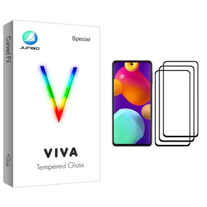 Junbo Viva Glass Screen Protector For Samsung Galaxy M62 Pack Of 3