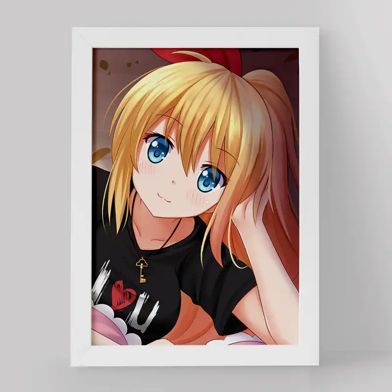 تابلو خندالو مدل انیمه عشق دروغین کد 17160