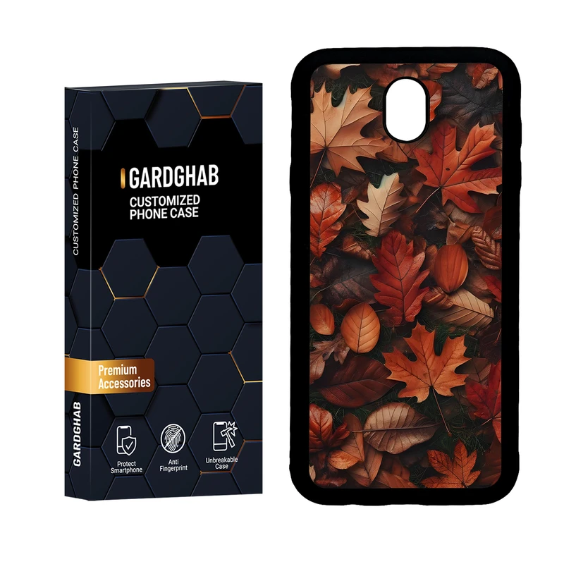 کاور گارد قاب مدل دور ژله ای برگ مناسب برای گوشی موبایل سامسونگ Galaxy J7 Pro