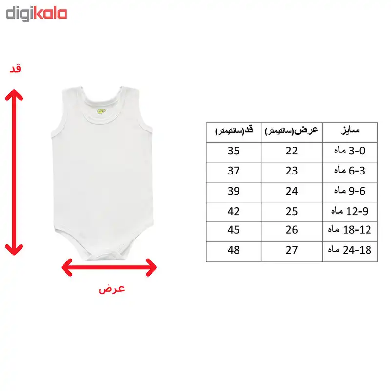 بادی نوزادی کارانس کد BR-3124