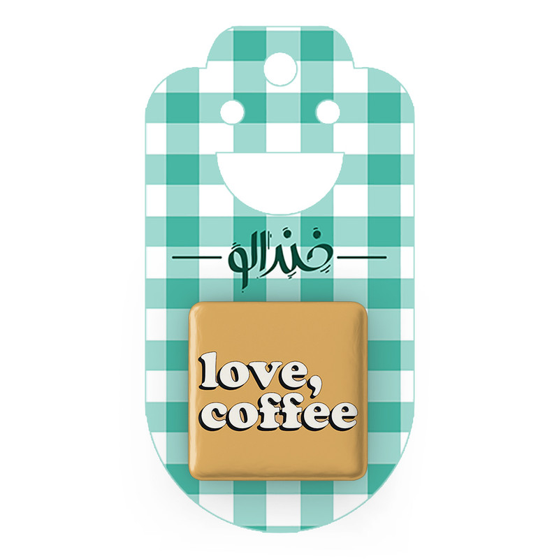 مگنت خندالو طرح قهوه Coffee  مدل مربعی کد 21997