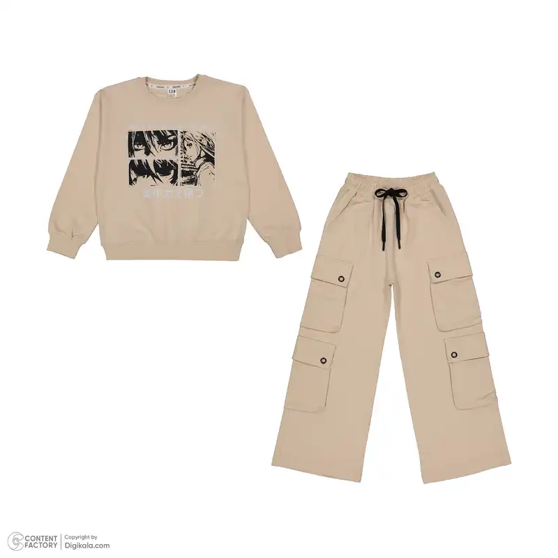 ست سویشرت و شلوار دخترانه لیو مدل 1-6832