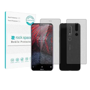 Rockspace HyMTT Matte screen protector suitable for Nokia 6.1 Plus mobile phone along with the back protector