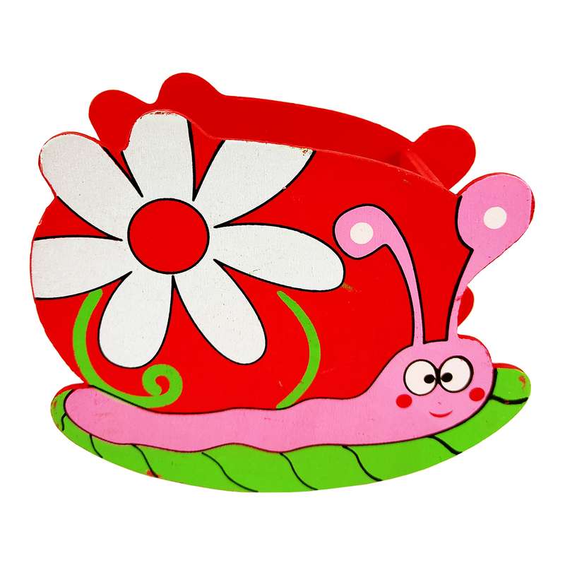 جامدادی رومیزی طرح چوبی مدل حلزون