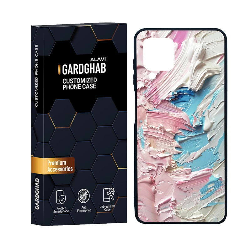 کاور گارد قاب علوی مدل دور ژله ای هنری مناسب برای گوشی موبایل سامسونگ Galaxy M22 4G