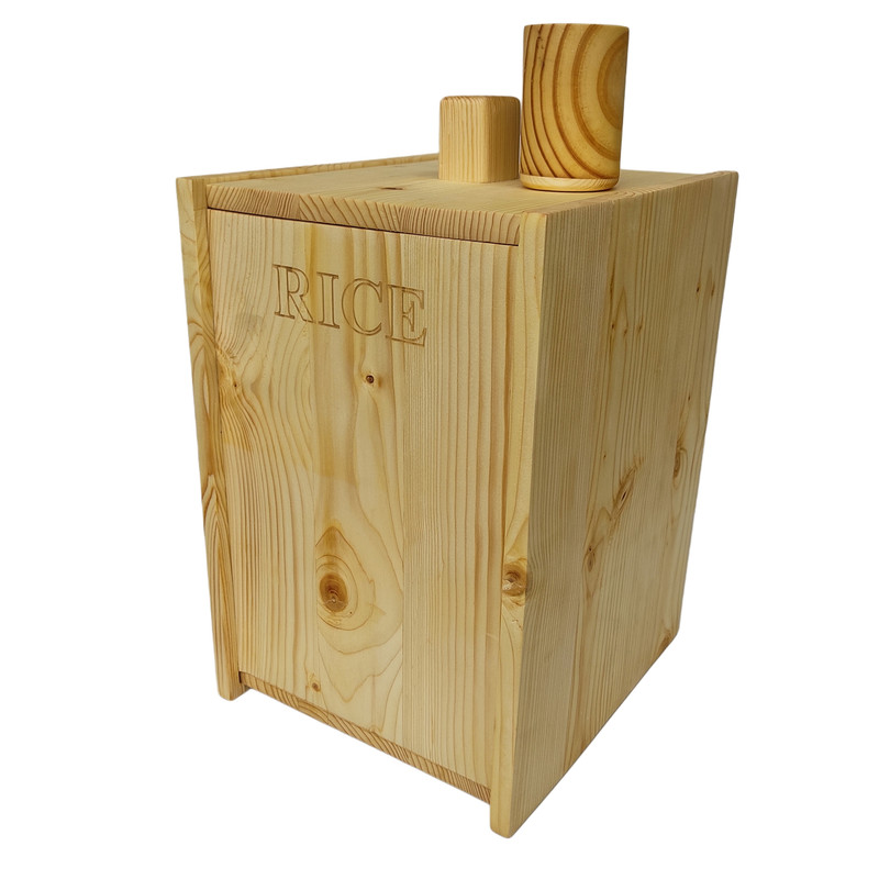 ظرف برنج مدل چوبی