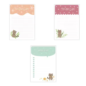 کاغذ یادداشت مدل to do list طرح گربه مجموعه 3 عددی