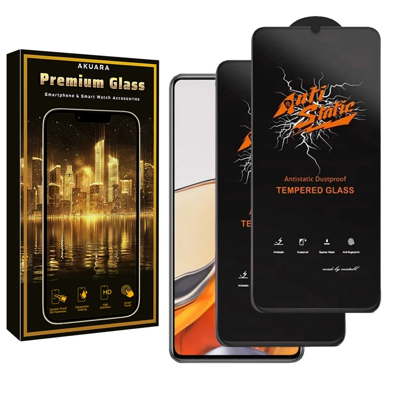 محافظ صفحه نمایش آکوآرا مدل Antis2-Premium مناسب برای گوشی موبایل شیائومی Poco C85 / Redmi 15C بسته دو عددی