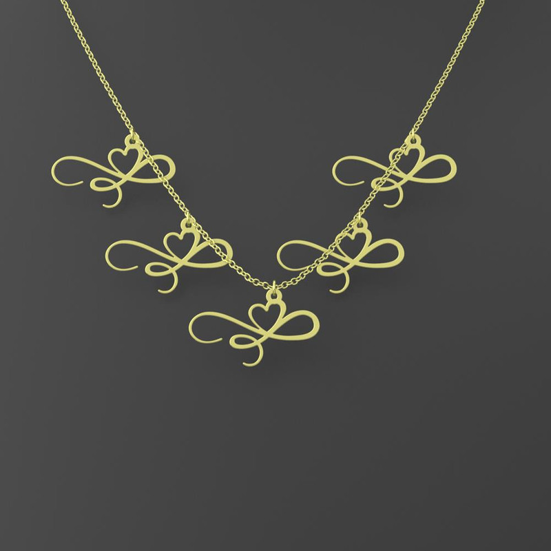 گردنبند طلا 18 عیار زنانه مدوپد مدل قلب کد RNA17664