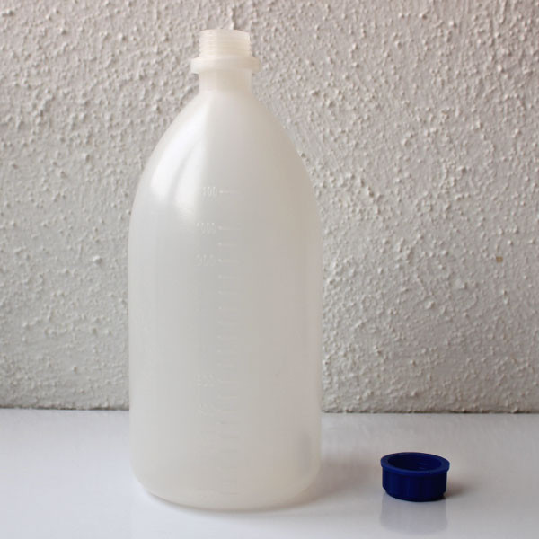 بطری آزمایشگاه مدرج مدل PLA01 ظرفیت 1000 میلی لیتر