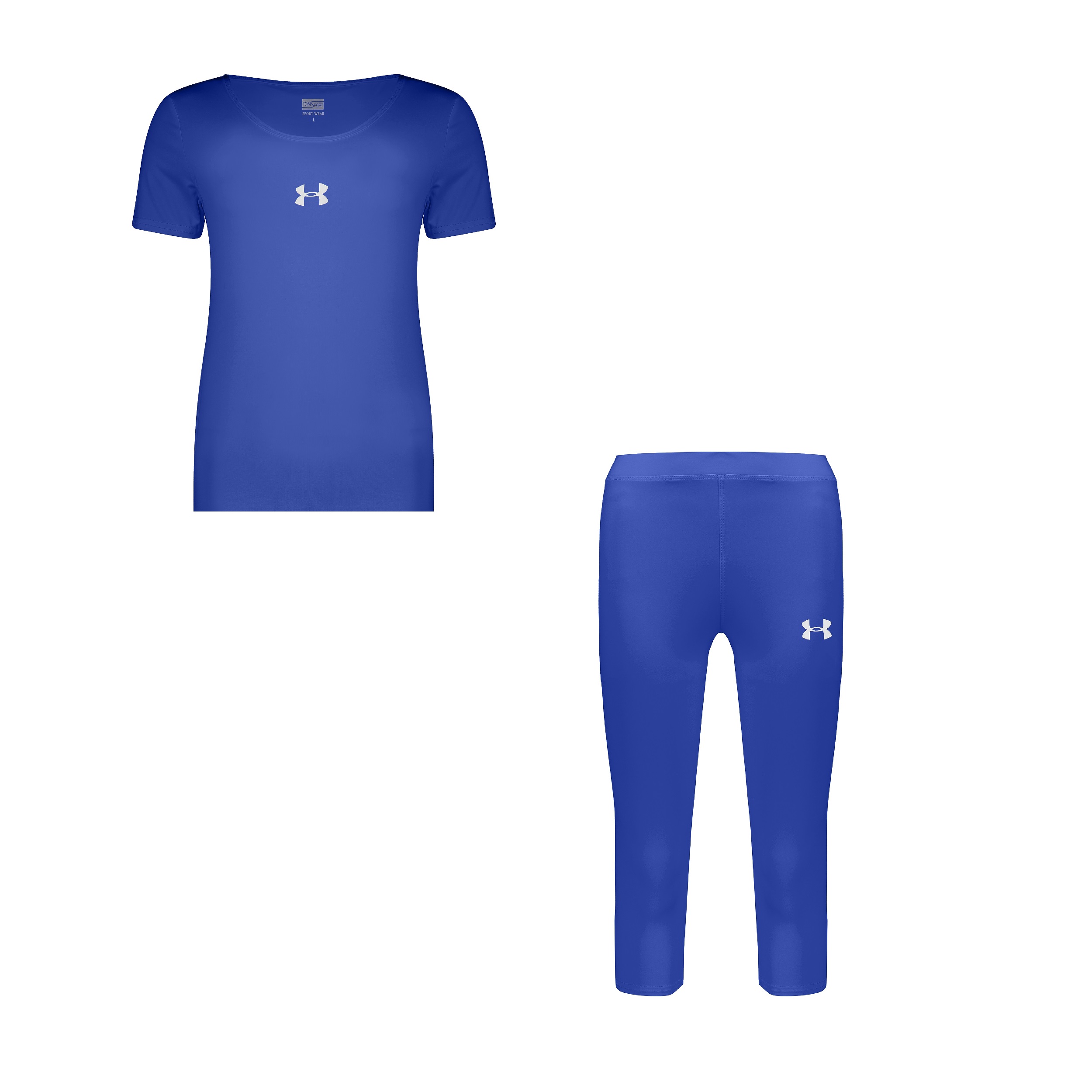 ست تی شرت استین کوتاه و شلوارک ورزشی زنانه مدل R3101-7101