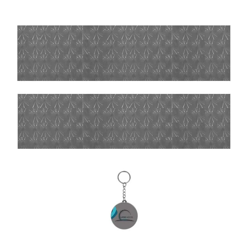 برچسب پارکابی خودرو لندمون طرح سه بعدی کد LP004 S بسته سه عددی به همراه جاکلیدی