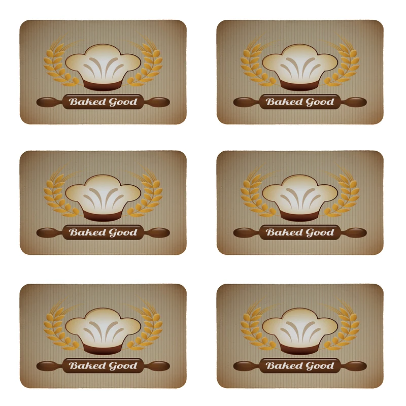 زیربشقابی طرح گندم کد 8330 مجموعه 6 عددی