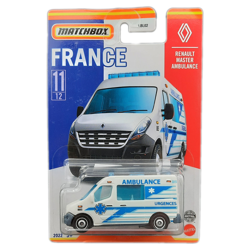 ماشین بازی مچ باکس مدل RENAULT MASTER AMBULANCE