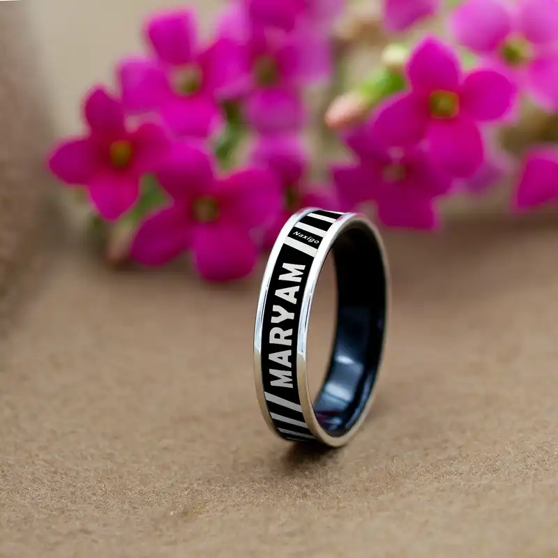 انگشتر ناکسیگو مدل شب تاب طرح مریم کد RB15753