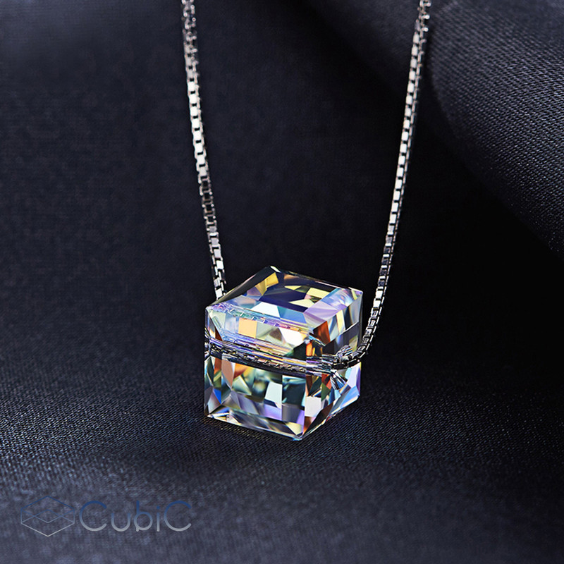 گردنبند نقره زنانه کوبیک مدل QN-1205