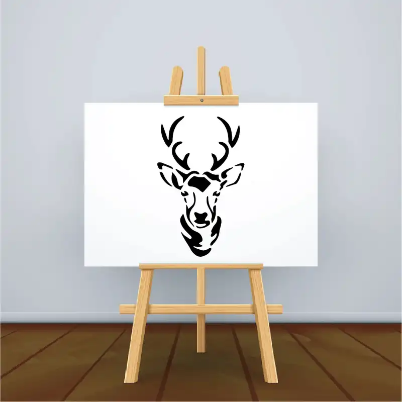 شابلون طرح گوزن شاخ دار کد 30cm