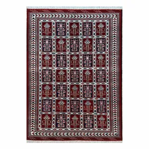 فرش دستبافت دو و نیم متری طرح ترکمن کد 126269