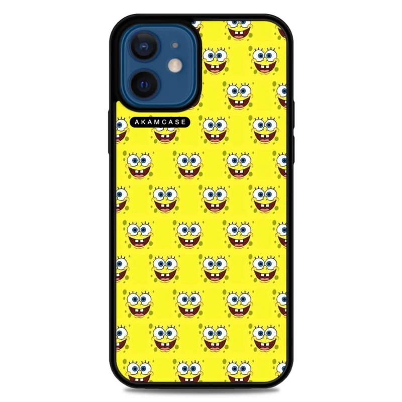 کاور آکام مدل AMC-WA12M-SPONGE BOB12 مناسب برای گوشی موبایل اپل iPhone 12 Mini