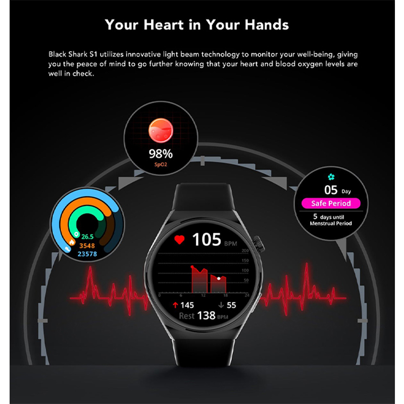 ساعت هوشمند بلک شارک مدل S1