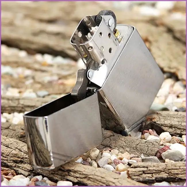 فندک زیپو مدل 230 -VINTAGE BR/FIN.CHROME