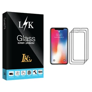 LKG LK Glass Screen Protector For Apple iPhone X Pack Of 3
