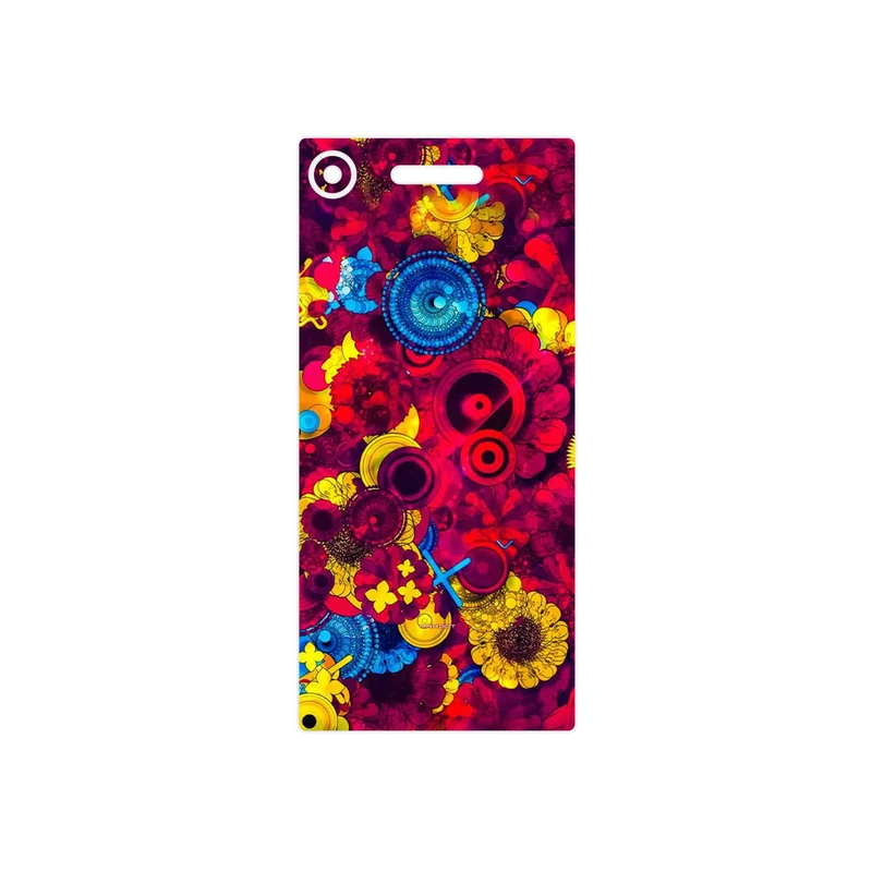 برچسب پوششی ماهوت مدل Vector Flower Garden Digital Art مناسب برای گوشی موبایل سونی Xperia XZ1