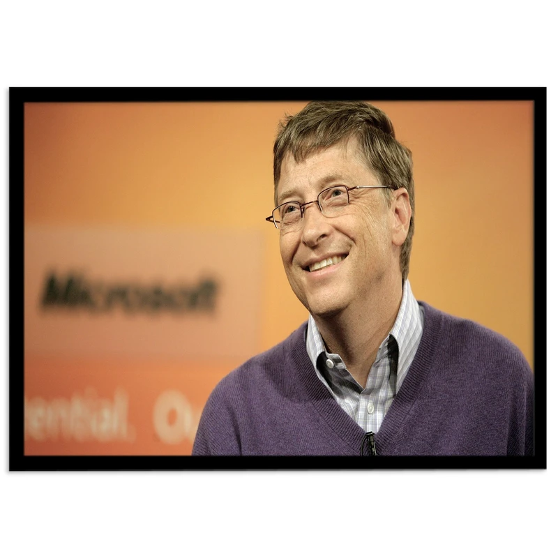 تابلو نوری بکلیت طرح بیل گیتس bill gates مدل لایت باکس B-s1956