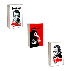 کتاب بیگانه ، طاعون ، سقوط اثر آلبر کامو انتشارات آذربیان 3 جلدی